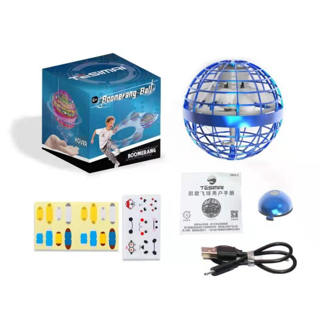 Gyro Magic Flying and Levitating Light-Up Ball - Glowing Gyroscope Gadget