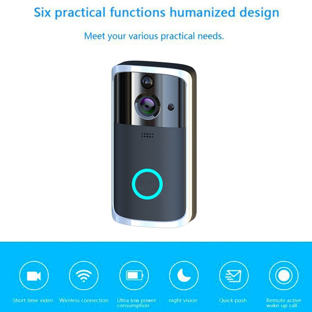 WiFi Video Doorbell Camera - Two-Way Audio, No Wiring