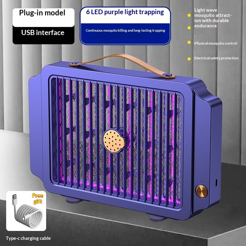 Electric Mosquito Killer Lamp - Silent UV Insect Trap for Bedrooms