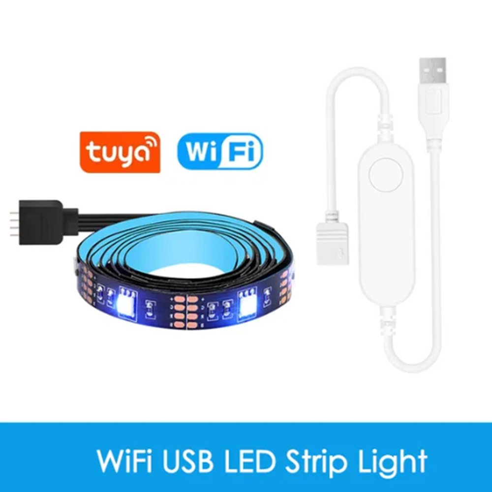 Smart WiFi RGB LED Light Strip - App Controlled, 1m to 4m