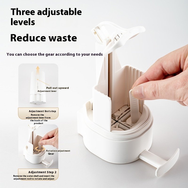 Wall-Mounted Soap Grinder Dispenser - Adjustable Soap Powder Box