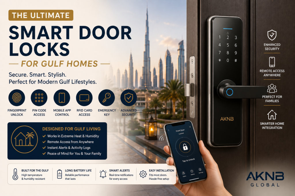 Smart Door Locks for Gulf Homes: A Keyless Entry Buying Guide (2026) - AKNB Global