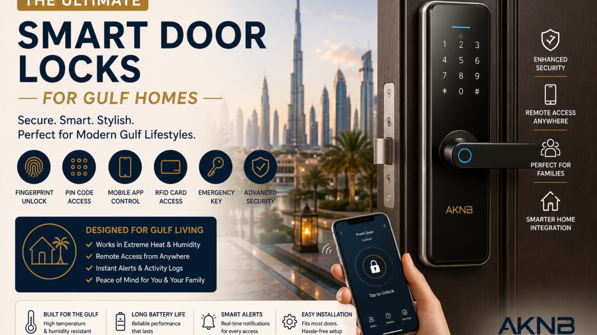 Smart Door Locks for Gulf Homes: A Keyless Entry Buying Guide (2026) - AKNB Global