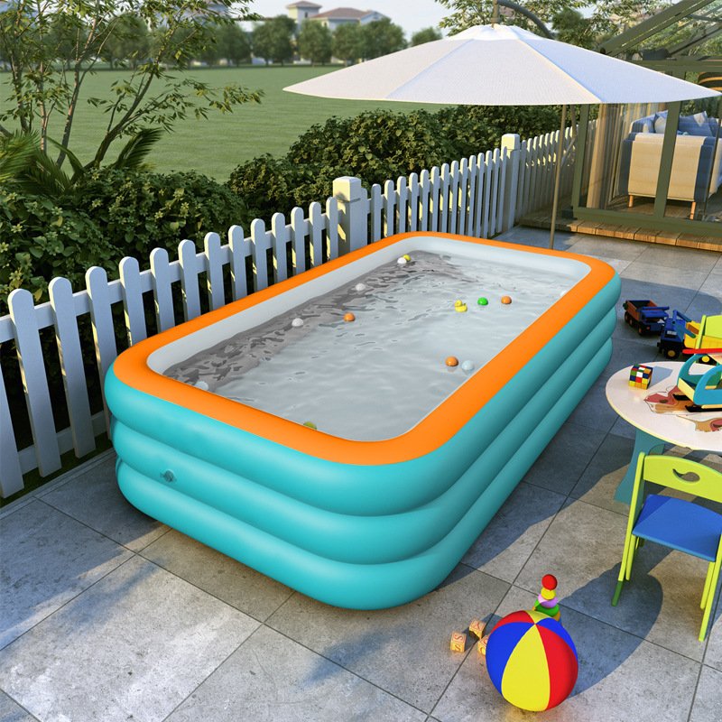 Foldable Inflatable Swimming Pool - 120cm to 260cm, 2 to 4 Layers