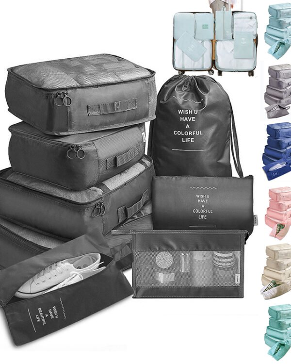 Travel Packing Cubes Set – Luggage Organizers for Clothes, Shoes & Toiletries