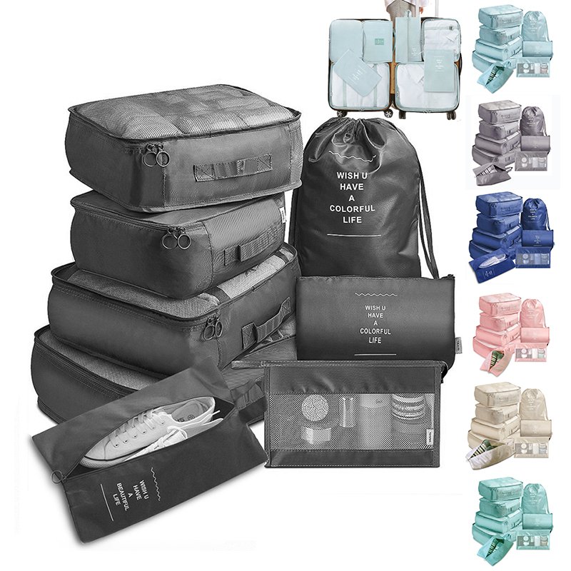 Travel Packing Cubes Set – Luggage Organizers for Clothes, Shoes & Toiletries