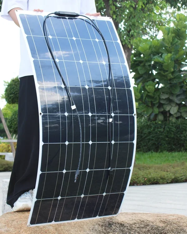 100W Flexible Solar Panel, Waterproof, 12V Battery Charger