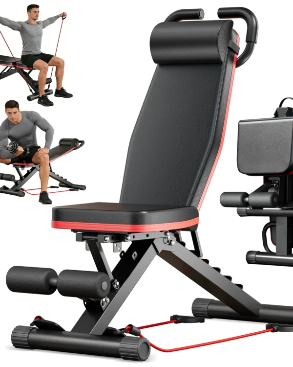 14-in-1 Foldable Weight Bench, 1000 lb, Pre-Assembled