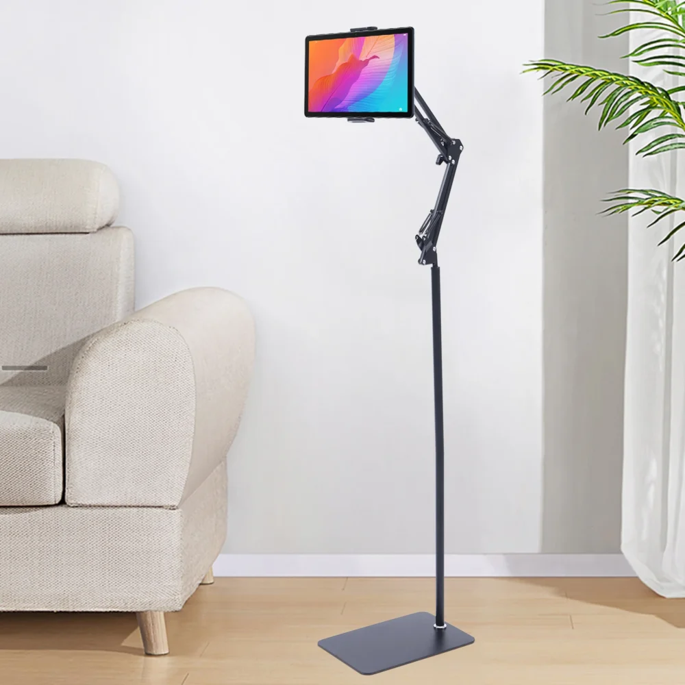 Adjustable Floor Stand for Tablet and Phone, 360 Rotation