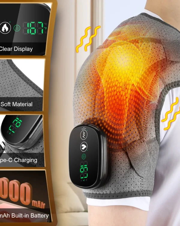 Electric Shoulder Heating Pad with 3 Modes and Vibration