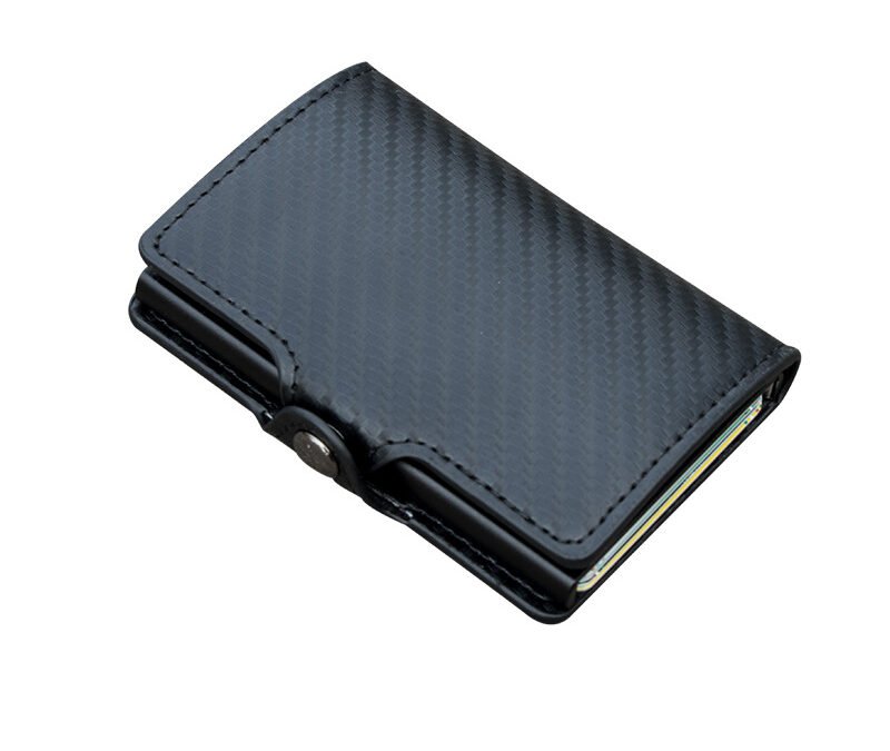 Zip-Around RFID Blocking Card Wallet in Black